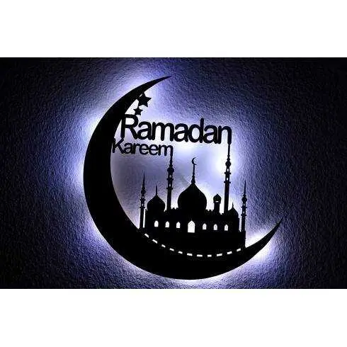 Ramadan Kareem Schlummerlicht Nachtlicht deko LED Islamischen Mond رمضان  كريم
