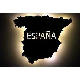 España Spanien personalisiert mit Wunschtext Spain Lasergravur LED Schlummerlicht