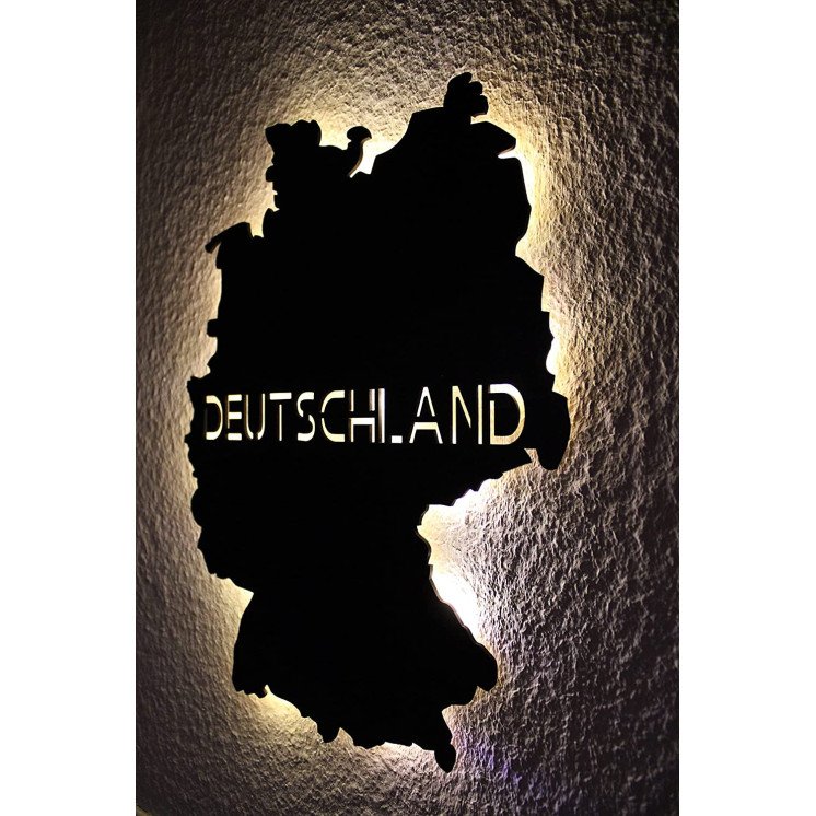 Deutschland personalisiert mit Wunschtext Germany Lasergravur Led Schlummerlicht für Schlafzimmer Wohnzimmer Geschenk