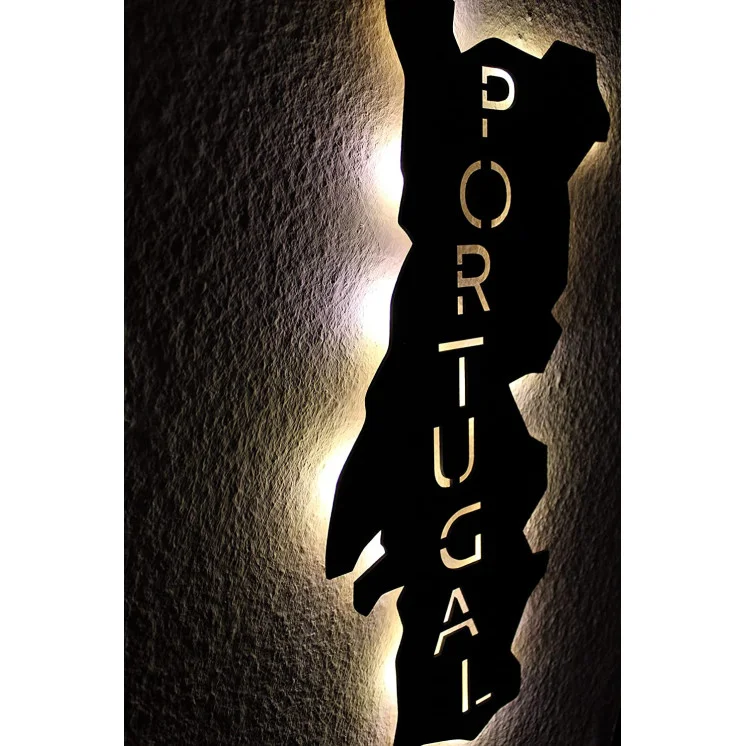 "Portugal" personalisiert mit Wunschtext Portuguesa Lasergravur Led Schlummerlicht für Schlafzimmer Wohnzimmer Geschenk