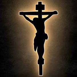 gekreuzigten Jesus Christus - Gekreuzigter Christus Schlummerlicht LED, Christusstatue Lasergravur Nachtlicht Geschenk