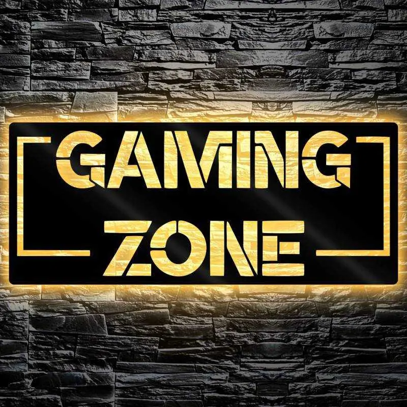 Led Gaming Zone Deko Wand Lampe Geschenke für Jungen Männer Jungs Frauen  Gamer