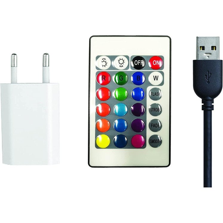 LEON - FOLIEN Fledermaus Led RGB Farbwechsel - Schlummerlicht Nachtlicht personalisiert mit deinem Name - Mit 16 USB LED Farben